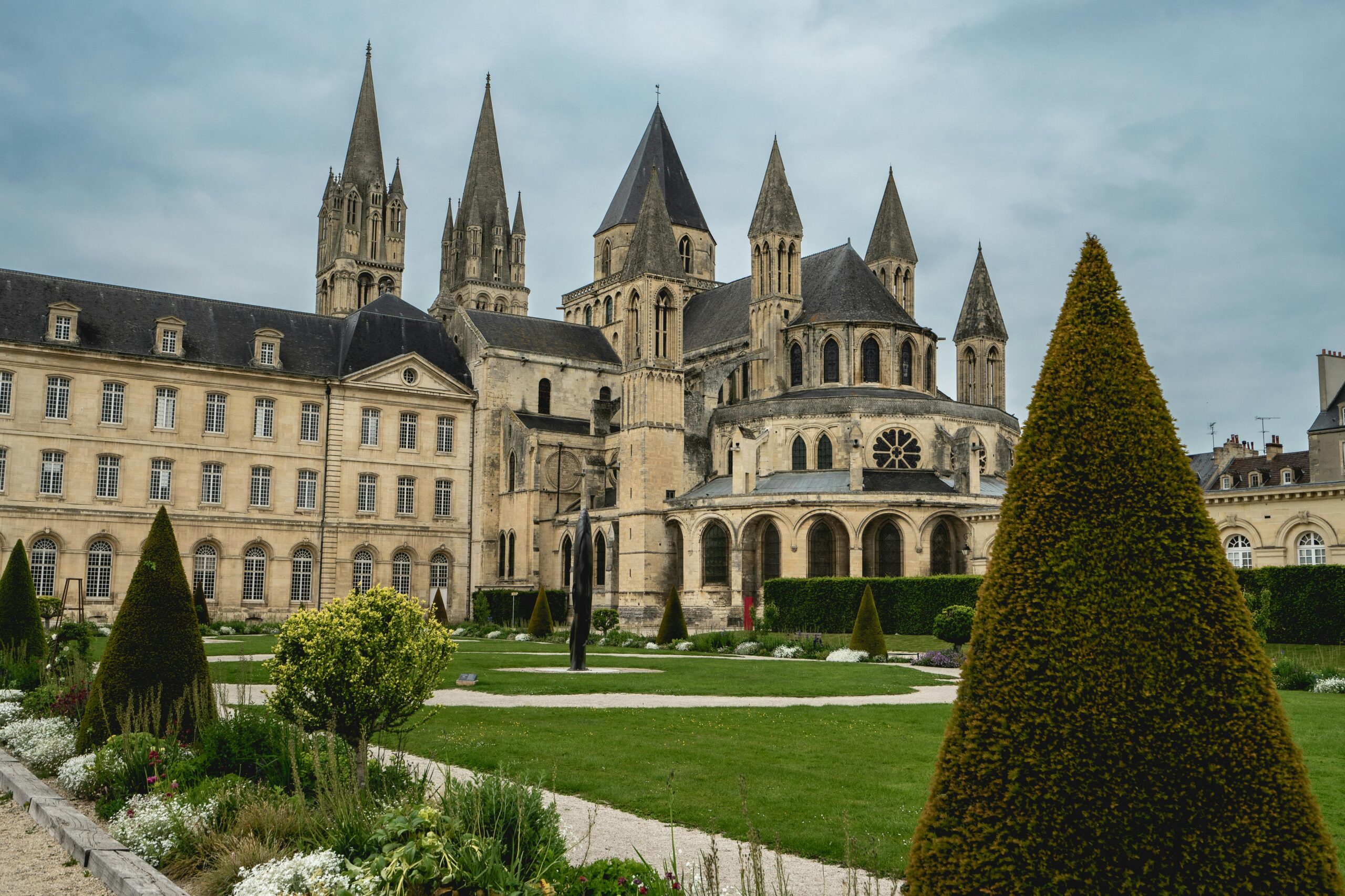 Explore the historic Caen Abbey of Saint-Étienne, an iconic Gothic marvel in Normandy, France.